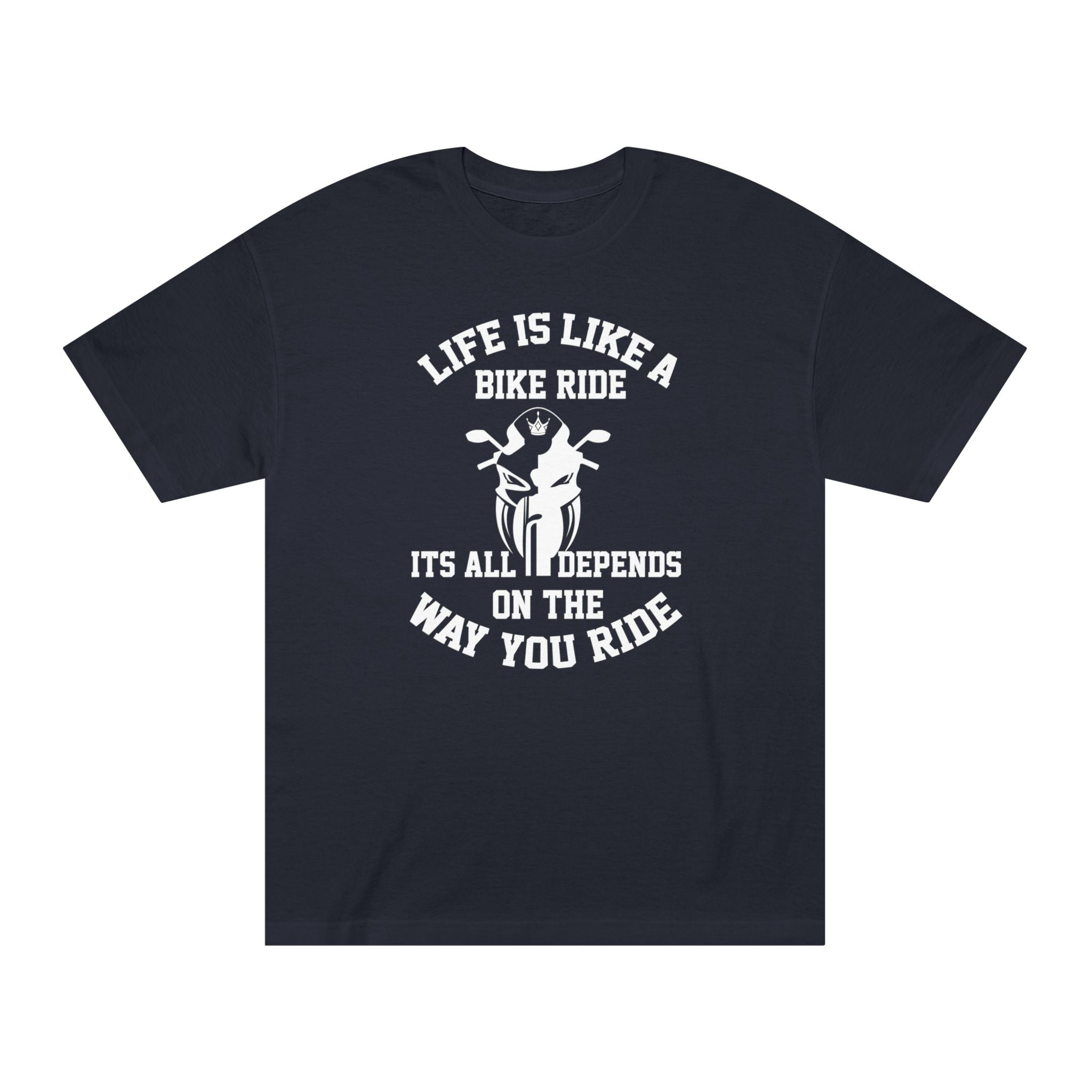 Life is Like a Bike Ride Unisex Pure Cotton T-Shirt