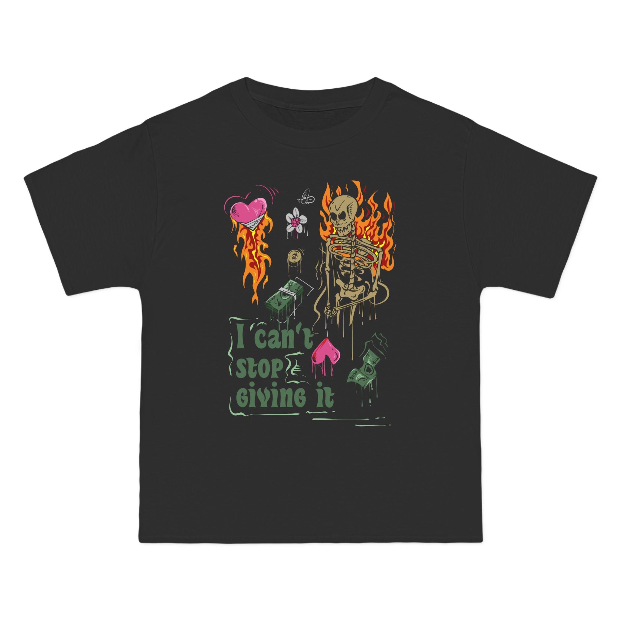 Graphic Short-Sleeve T-Shirt - "I Can't Stop Giving It"